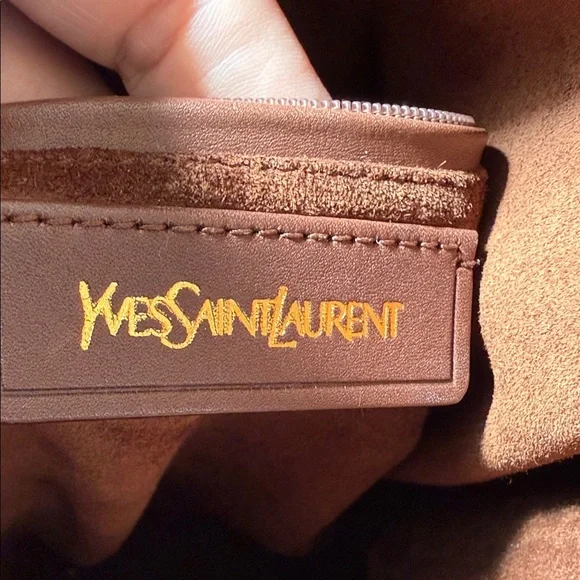 Yves Saint Laurent Roady Natural Raffia Woven Brown Leather Large Hobo bag - Picture 2 of 13